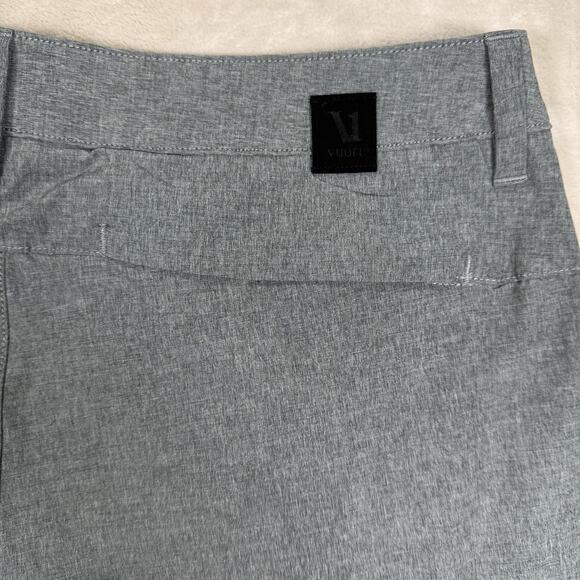 Vuori Aim Pants Men's Size 32x32 Gray Chino Performance Stretch Lightweight V431 - Picture 4 of 7